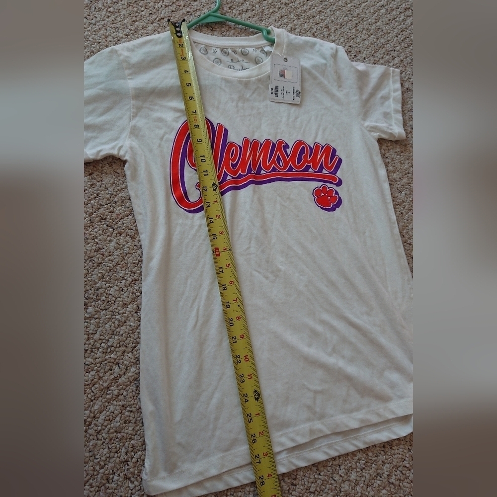 Pressbox White Clemson Graphic BF Tee size S/P - Picture 12 of 13